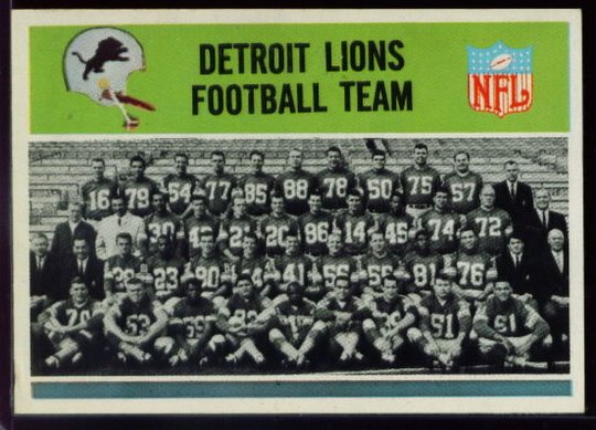 57 Detroit Lions Team Card